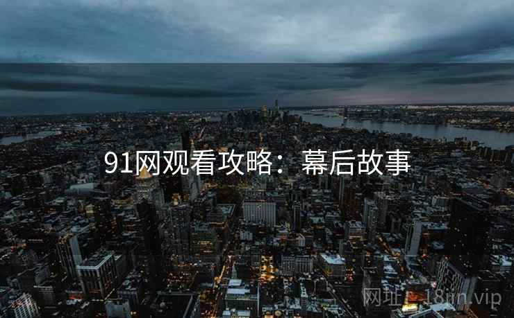 91网观看攻略：幕后故事