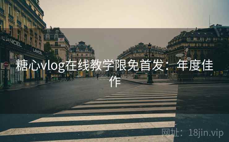 糖心vlog在线教学限免首发：年度佳作