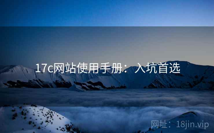17c网站使用手册：入坑首选